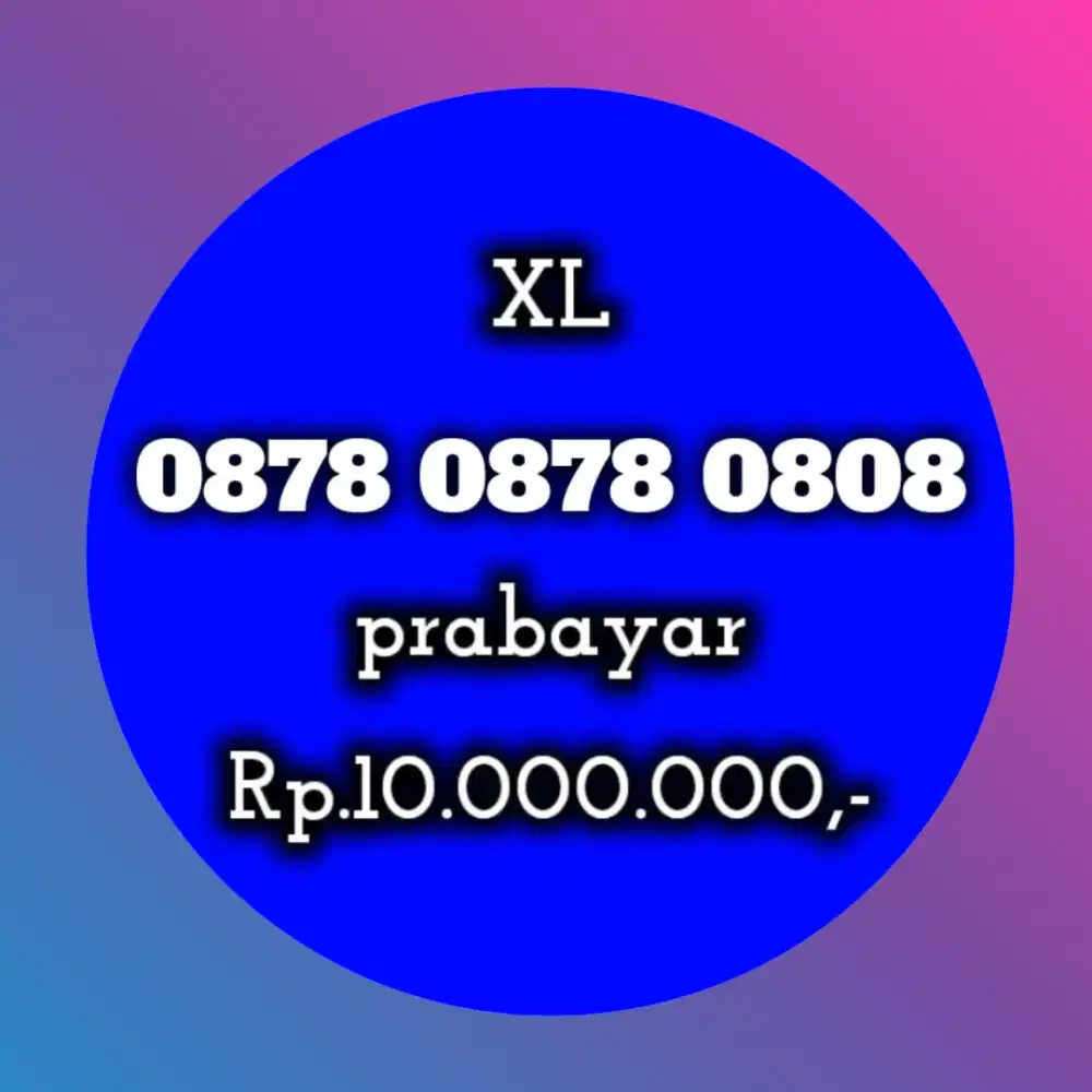 NOMOR CANTIK XL 0808