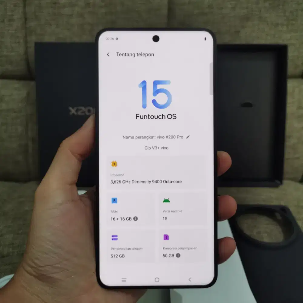 Vivo X200 Pro 16/512 Resmi Fullset Garansi 2027