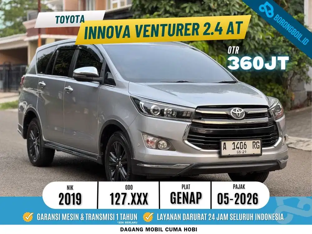 DIESEL! TOYOTA INNOVA VENTURER 2.4 MATIC 2019 SIAP PAKAI
