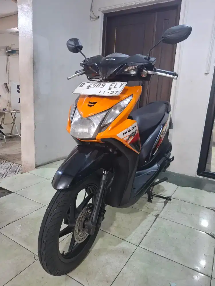HONDA BEAT FI 2012, WARNA RARE ORANGE HITAM ISTIMEWA