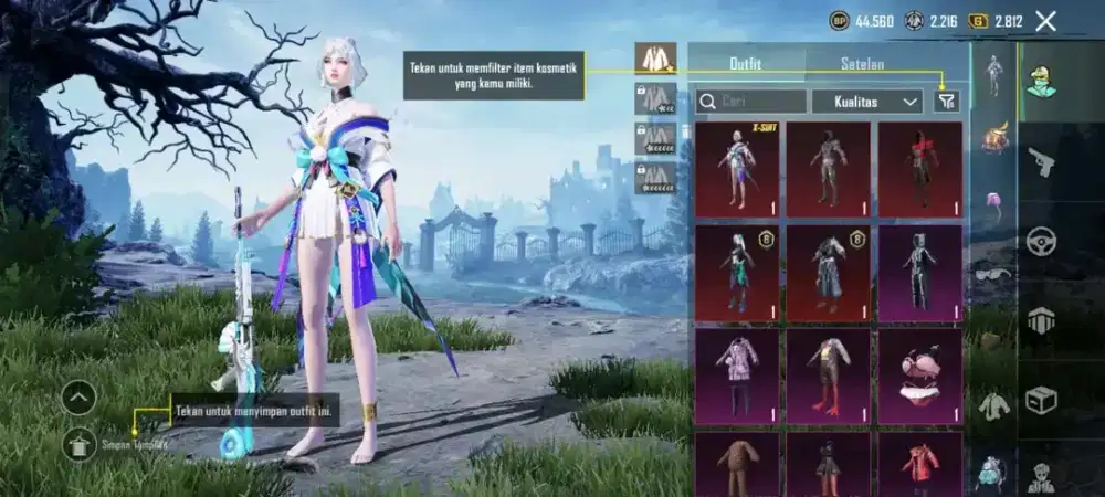 Dijual akun pubg Xsuit galadria only