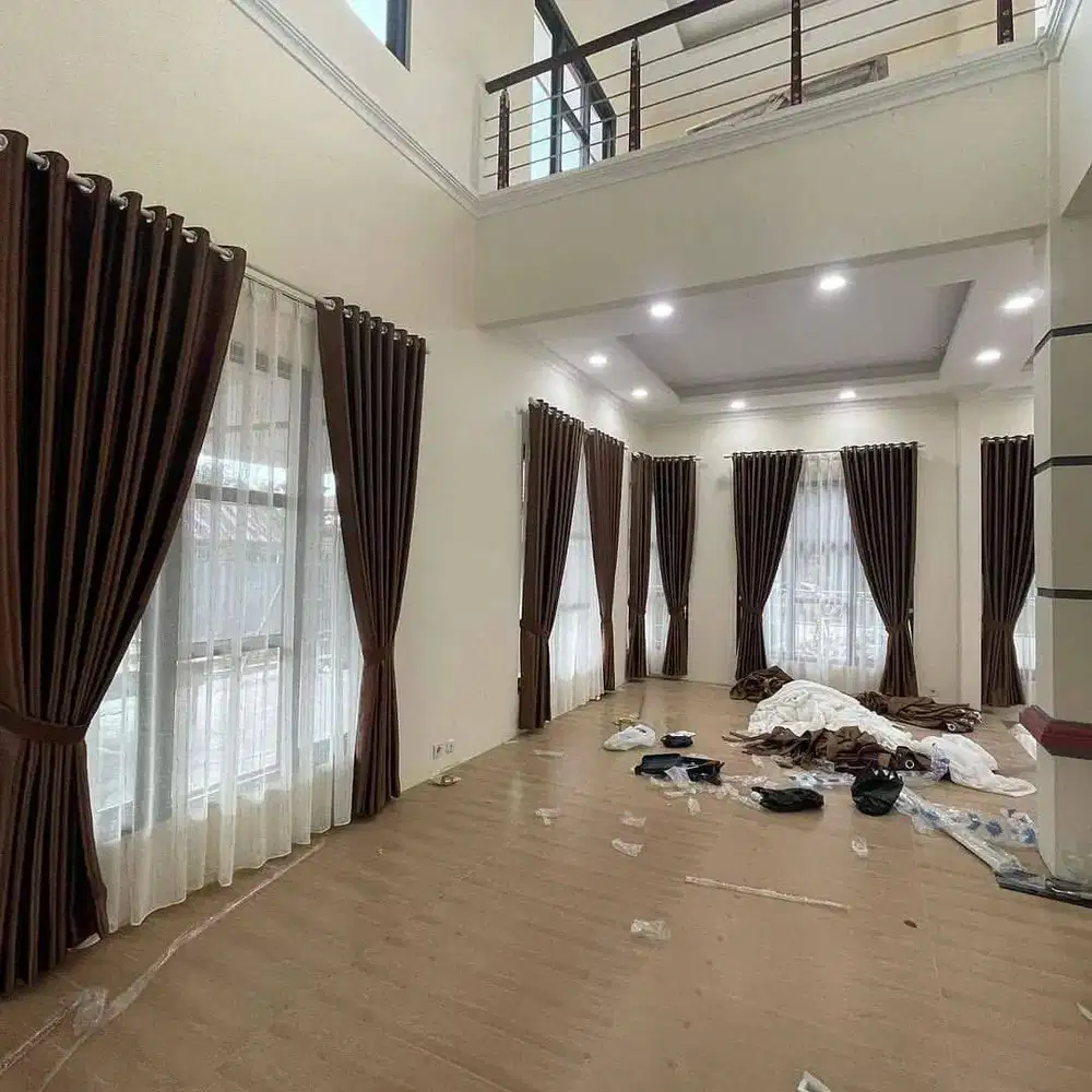 Pesan Gorden Blackout Pasang Sekat Klinik Hordeng Pintu Gordyn Vitrase