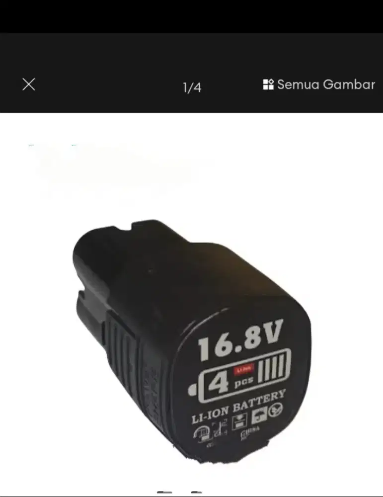 battery bor 16.8 volt