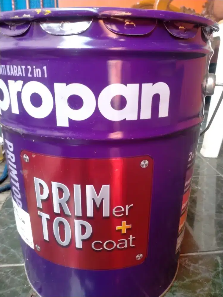 Cat besi/kayu 20 kg warna kuning.segel