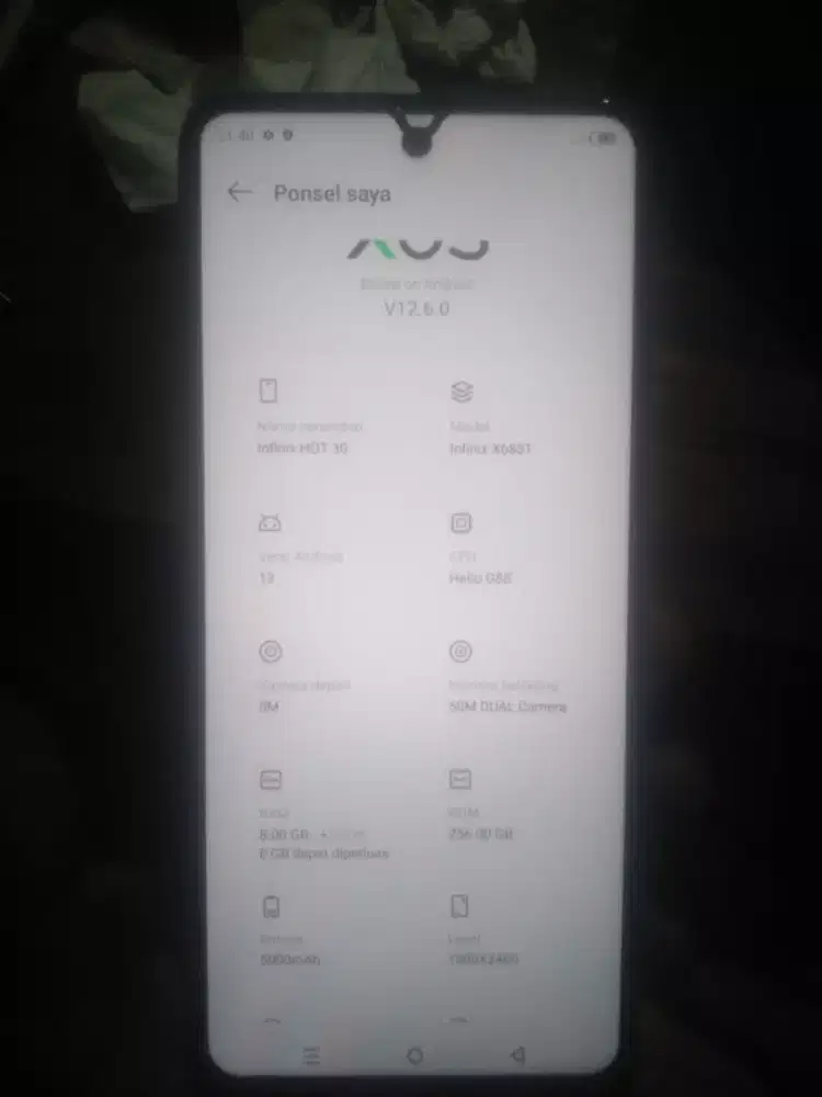 Infinix hot 30 ram8+5/256