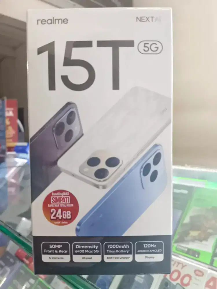 Realme 15T 5G 8GB/128GB,Baru,Segel Box,Garansi Resmi,Original