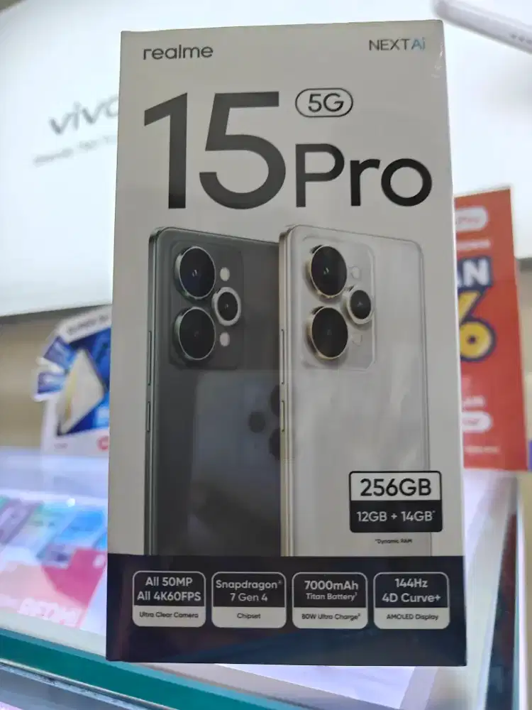 Realme 15 Pro 5G 12GB+14GB/256GB,Baru,Segel Box,Garansi Resmi,Original