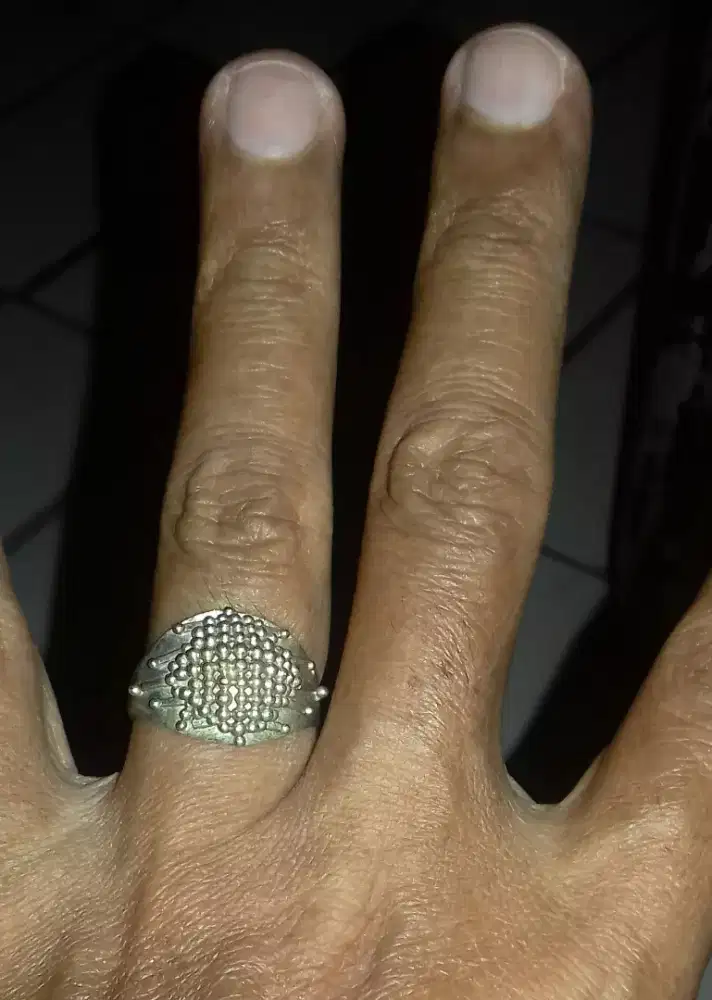 Cincin perak silver antik langka asli