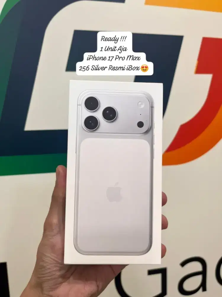 Ready! 1 Unit iPhone 17 Pro Max 256 Silver Resmi iBox