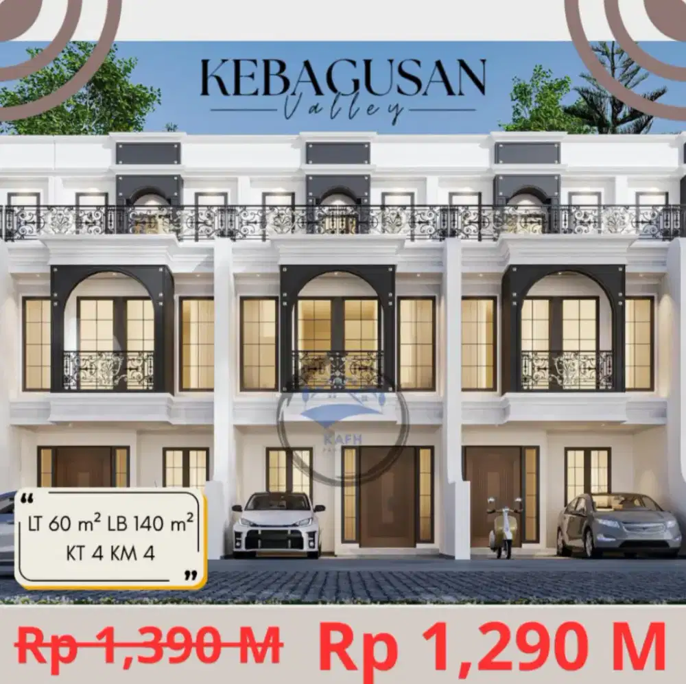 Dijual Rumah Murah, Baru di Kebagusan, Pasar Minggu – Jakarta Selatan