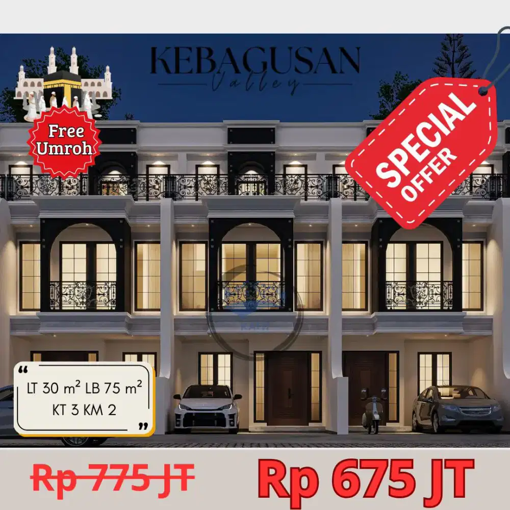 Dijual Rumah Murah dan Baru di Kebagusan, Pasar Minggu