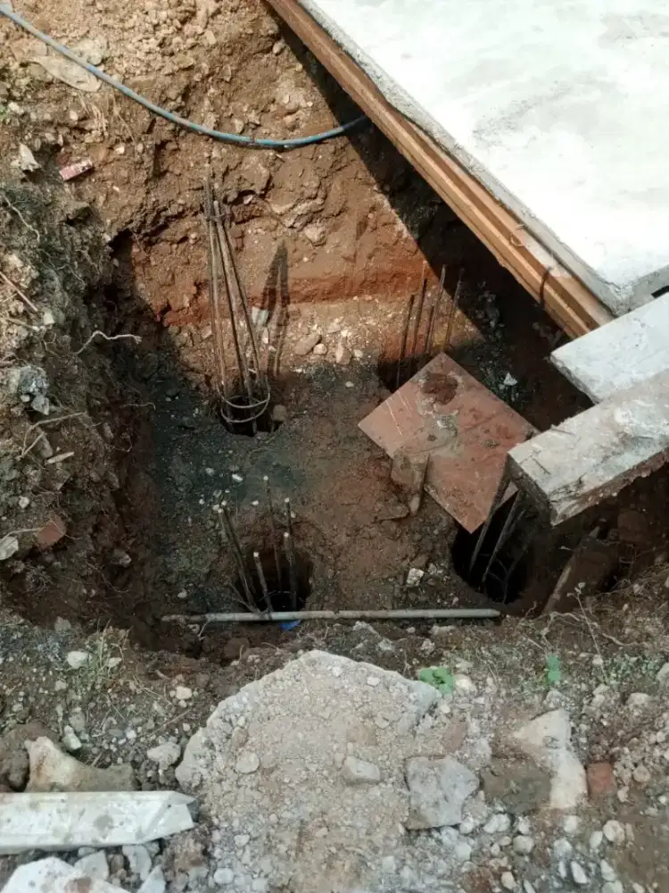 Bore pile straus pile bor pile stros pile