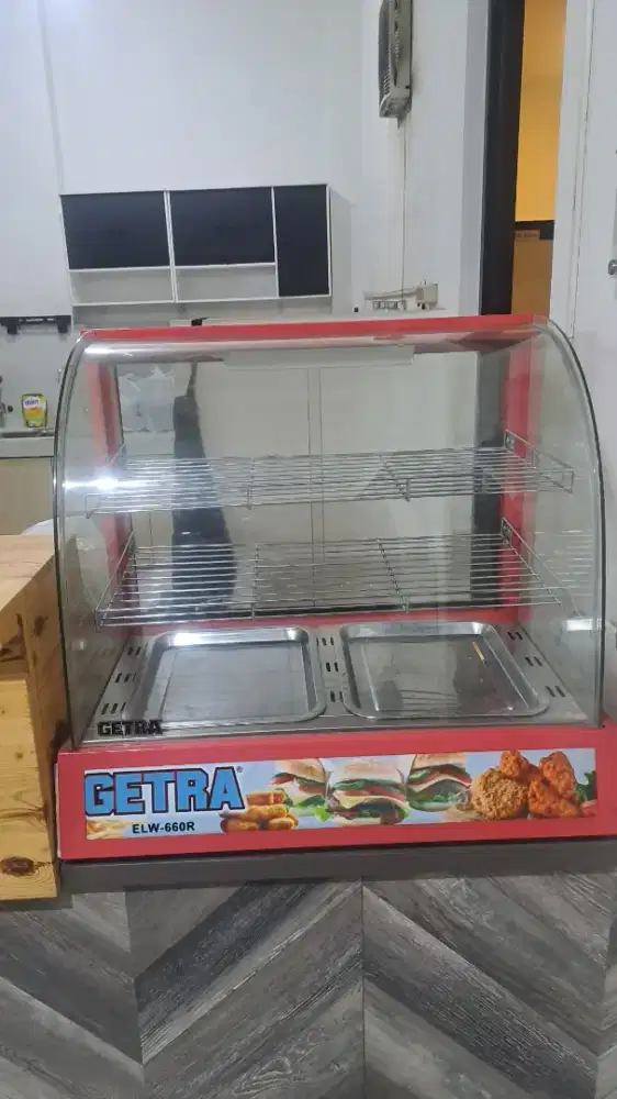 Display Warmer/etalase ayam, kentang, dll merk GETRA