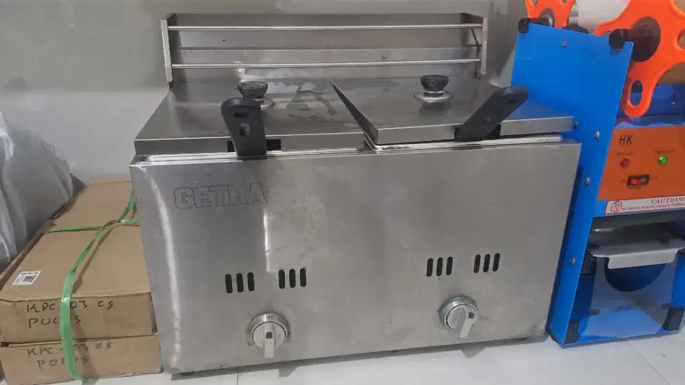 Deep Fryer 2 tank Gas LPG GETRA