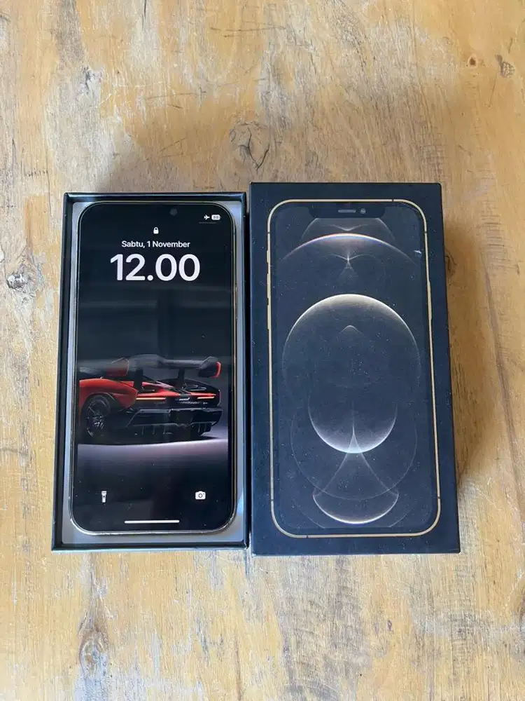 iphone 12pro gold 128gb inter fullset