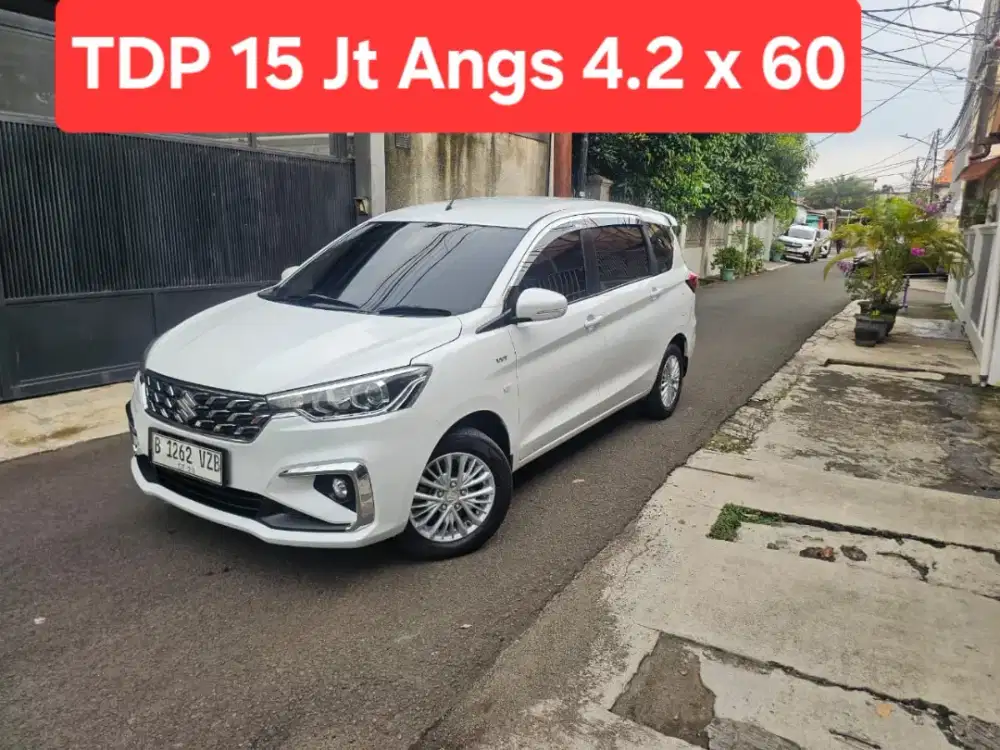 TDP 15 Jt Angs Termurah All New Ertiga GL 2023 Matic Putih Low Km