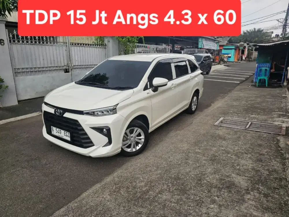 TDP 15 Jt Angs Termurah All New Avanza E 2023 Matic Putih Low Km