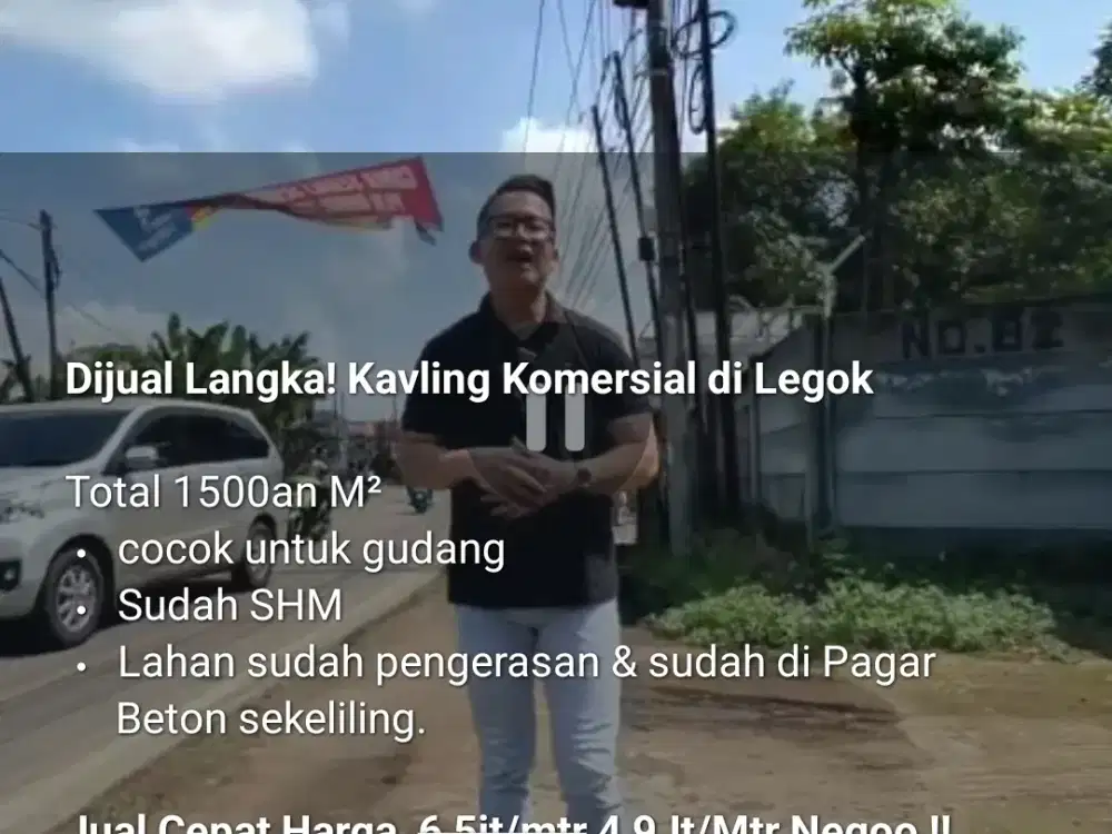 Dijual Kavling Komersial di Legok Total 6000an M² shm jual cepat