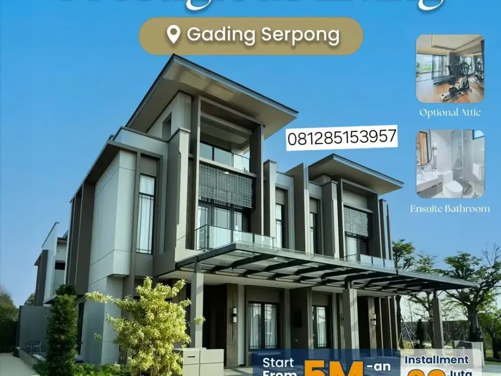 Hunian Private Living Pasadena Village Rumah Mewah Attic 3 Lantai 8x19