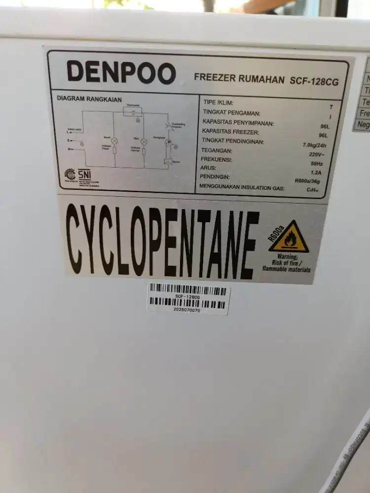 Denpoo freezer praktis