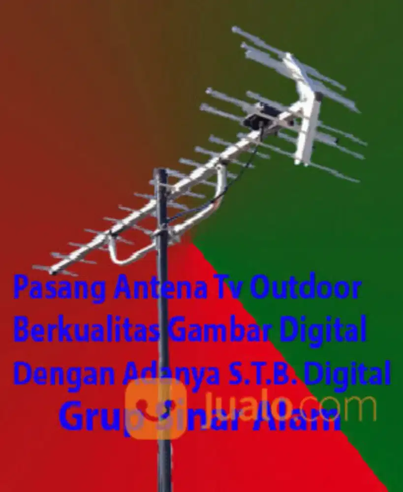 Raja pasang antena tv digital, pararel bisa
