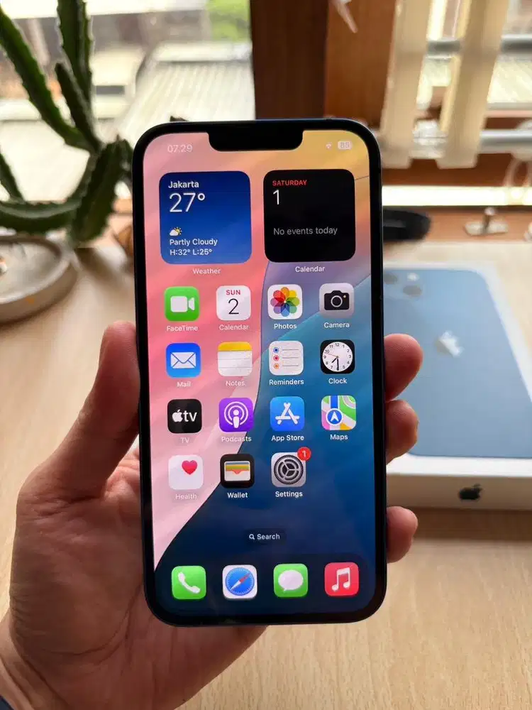iphone 13 256GB Blue Inter (second, fulset, mulus bed)