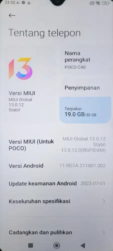 Poco C4 Coral Green 3/32
