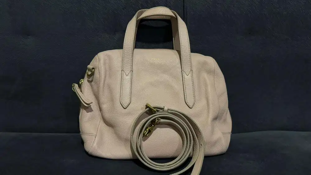 Tas Preloved Fossil Sydney Satchel Dusty Pink