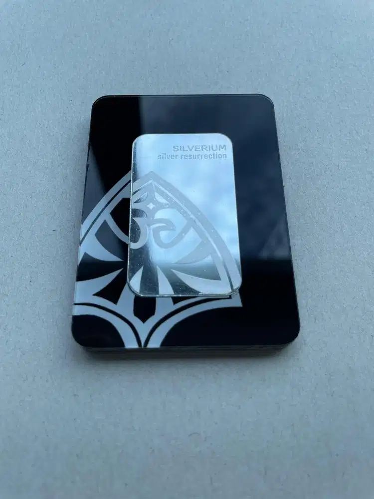 LOGAM MULIA perak murni 33gram silverium silver