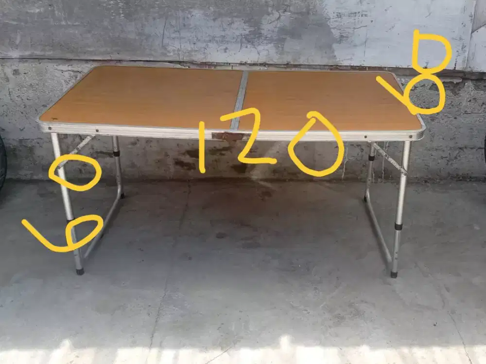 dijual meja lipat siap pakai