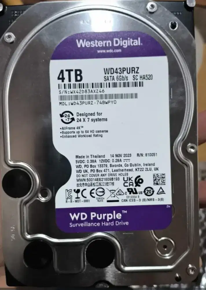 hardisk wd purple 4TB