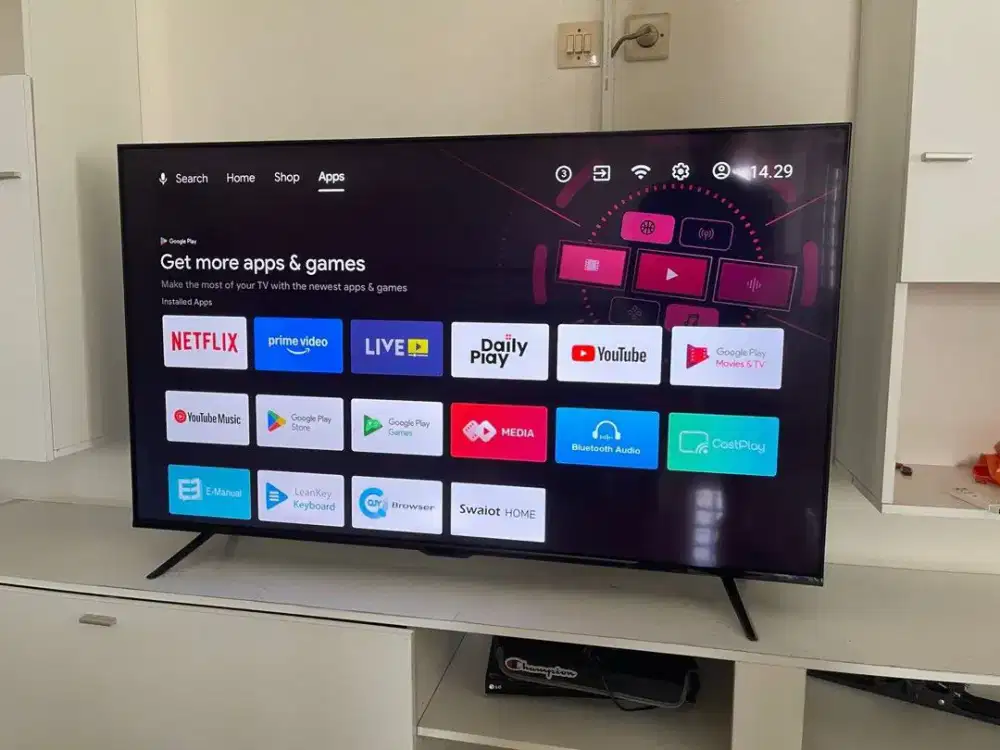 Smart tv led 40 inch mulus siap pakai bisa netflix