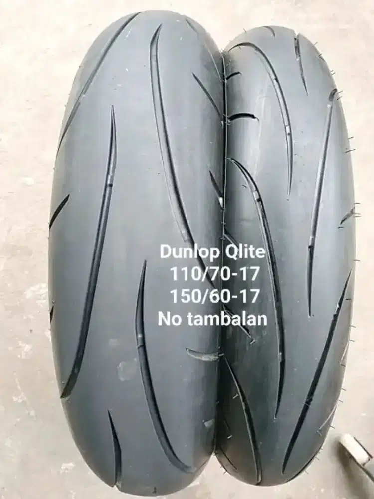 Ban dunlop Qlite 110/70 & 150/60 Ring 17 moge