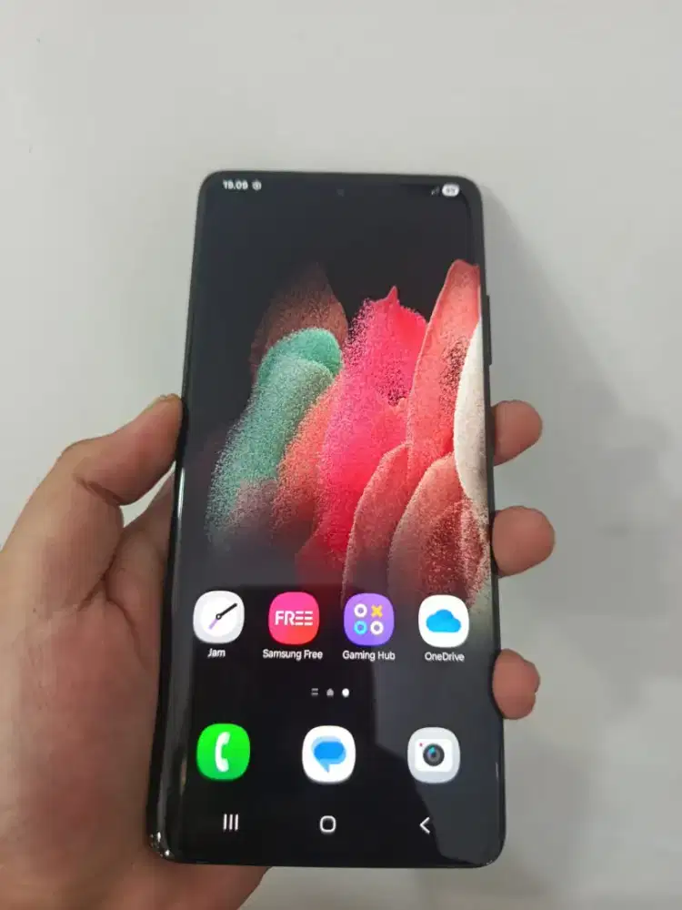 Samsung s21utra 5G 12/256gb fullset minus sidik jari off