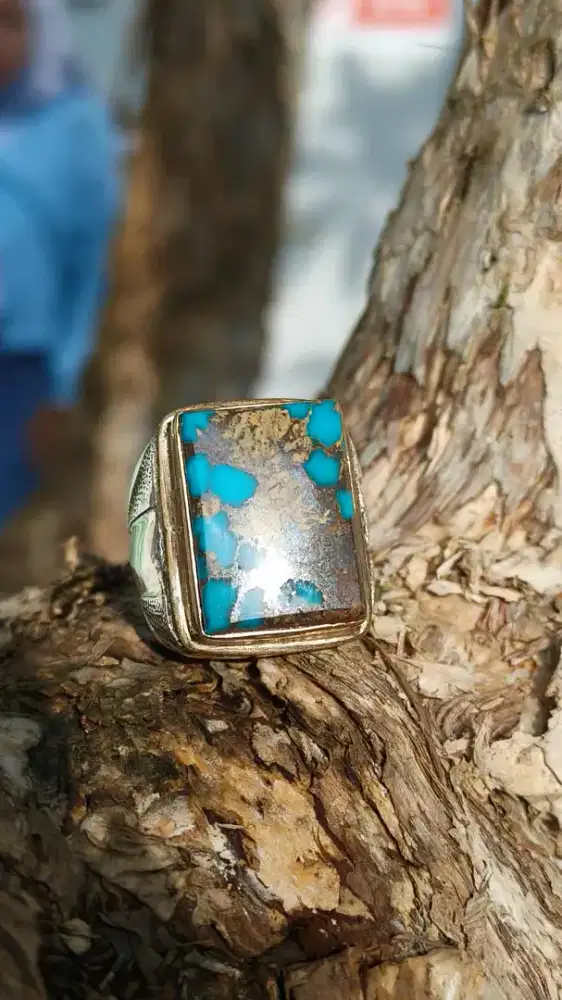 batu pirus Persia urat mas HQ