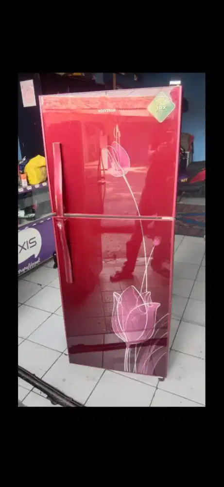 Jual kulkas 2 pintu normal dingin beku cepat merk POLYTRON BALEZZA