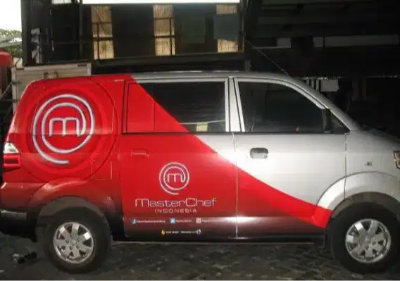 Branding stiker Mobil, gerobak sticker kaca etalase papan nama neonbox