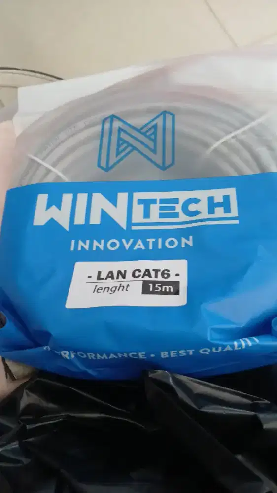 KABEL LAN CAT 6 INCLUDE RJ45 15MTER WINTECH