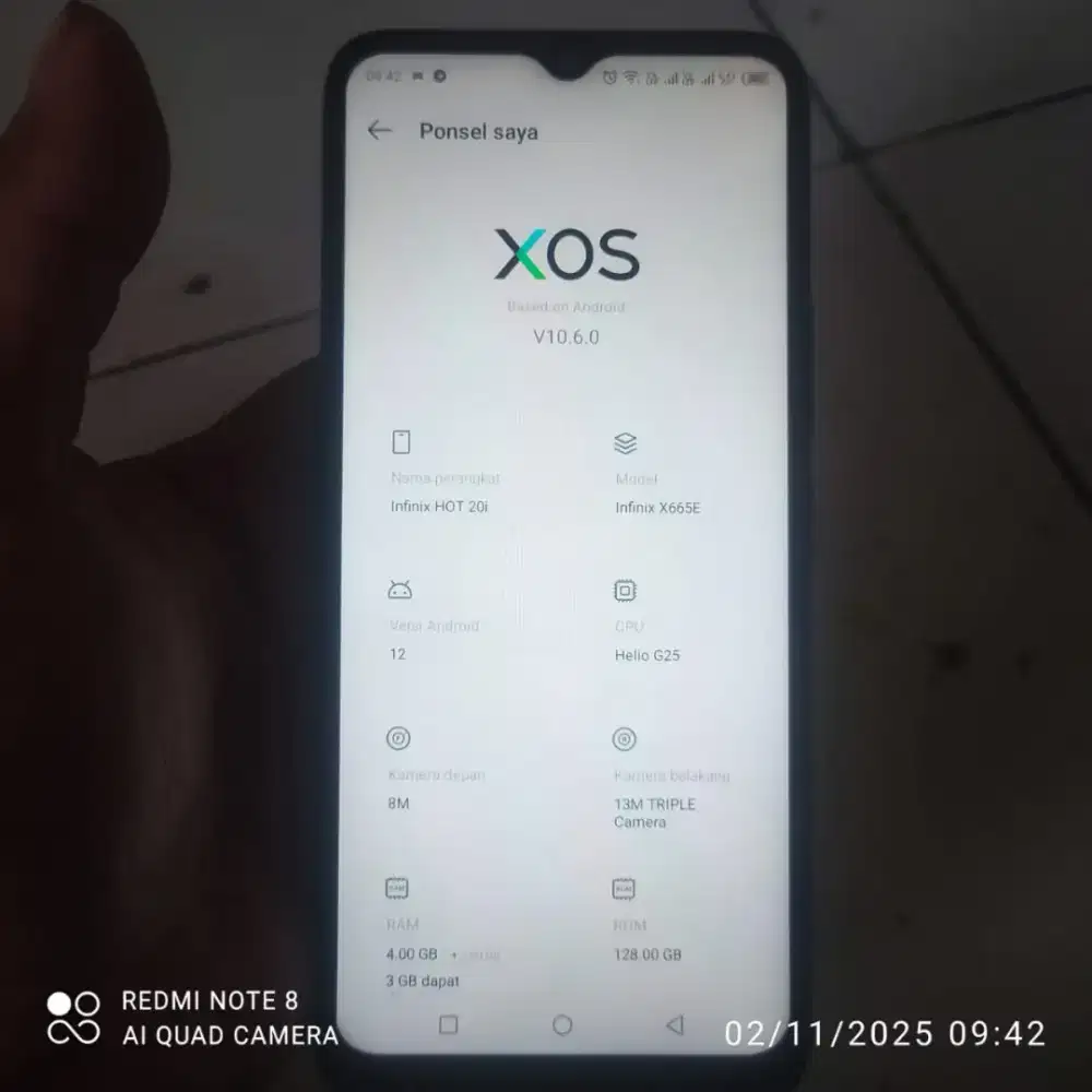 Infinix Hot 20i 4+3 /128GB