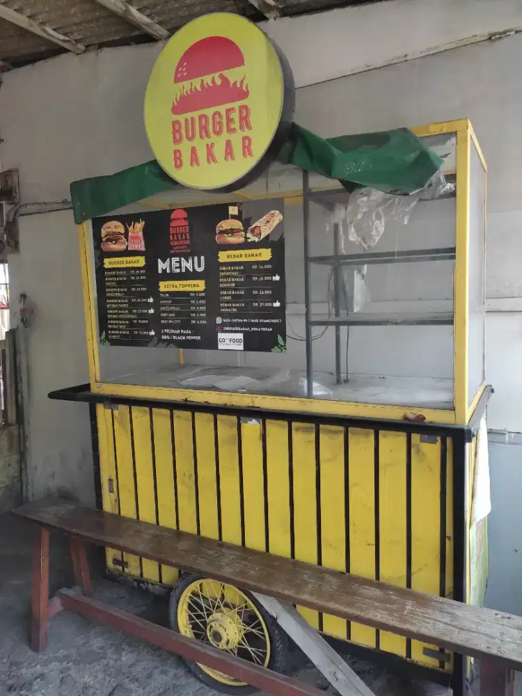 Jual gerobak bahan besi kokoh