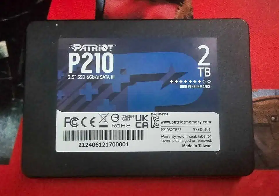SSD Sata 2TB Patriot P210