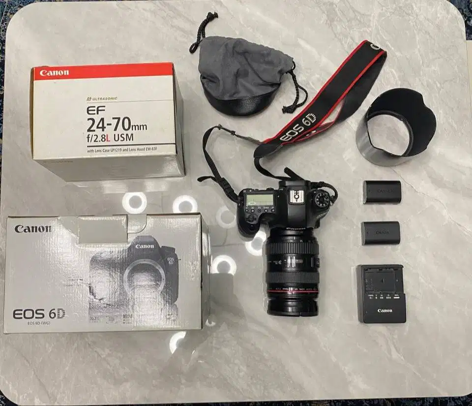 Kamera Canon 6D + Lensa Canon L 24-70 f/2.8 FULLSET