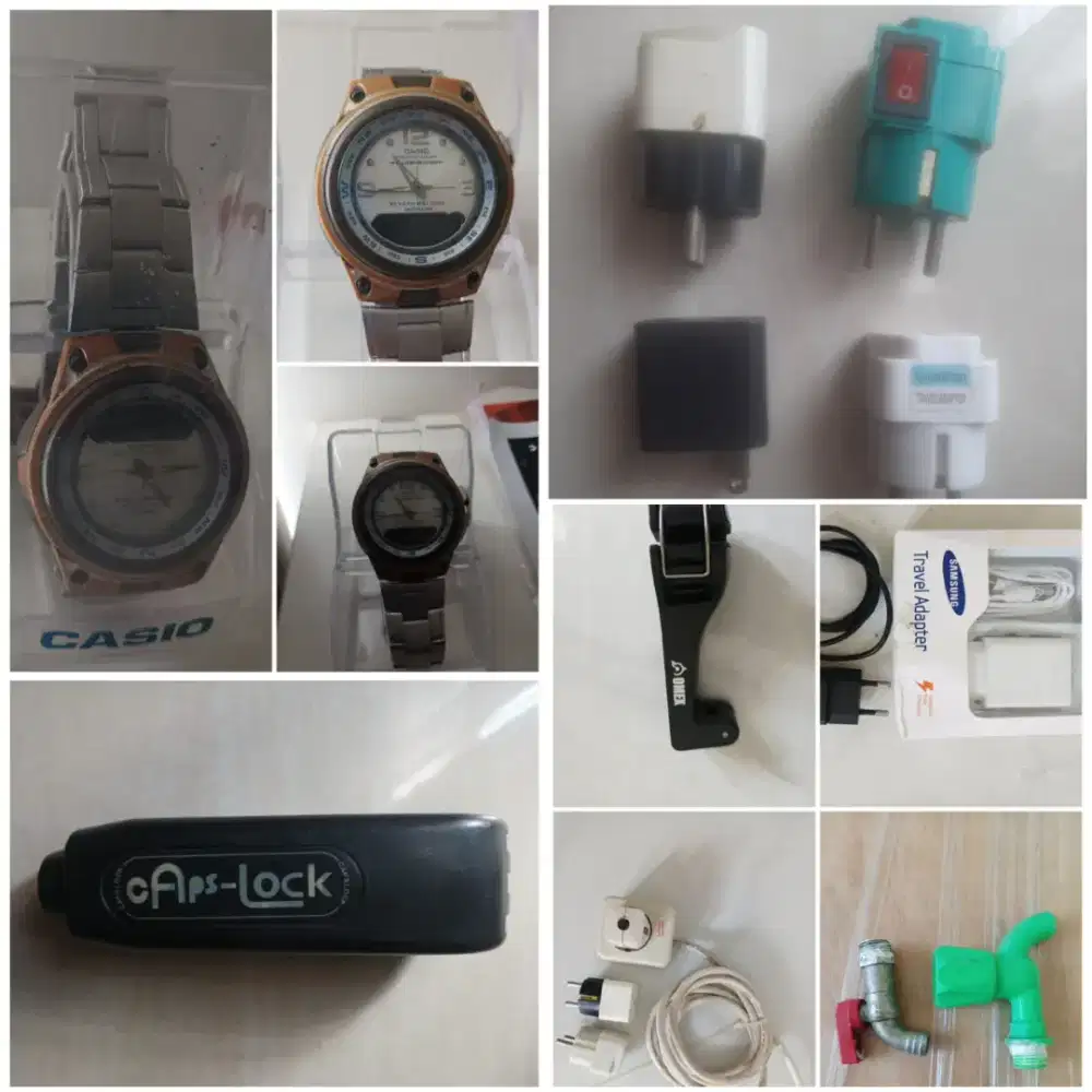 Jam Casio Charger Hp Stopkontak dll 150rb