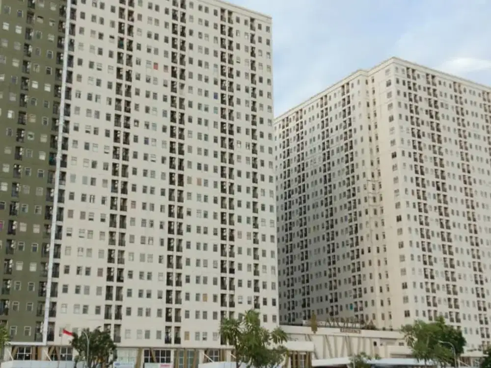 dijual apartemen ayodhya residence 2br corner lantai rendah view pool dan city utara