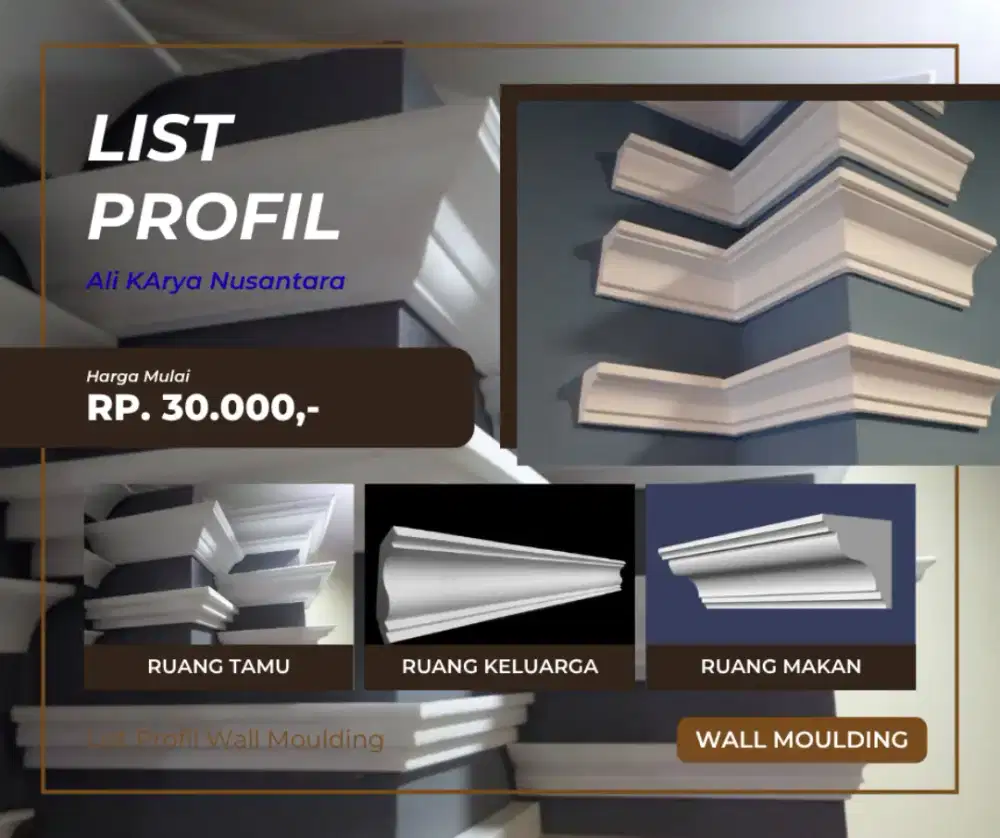 Jual List Gypsum - Wall Moulding Profil Dinding