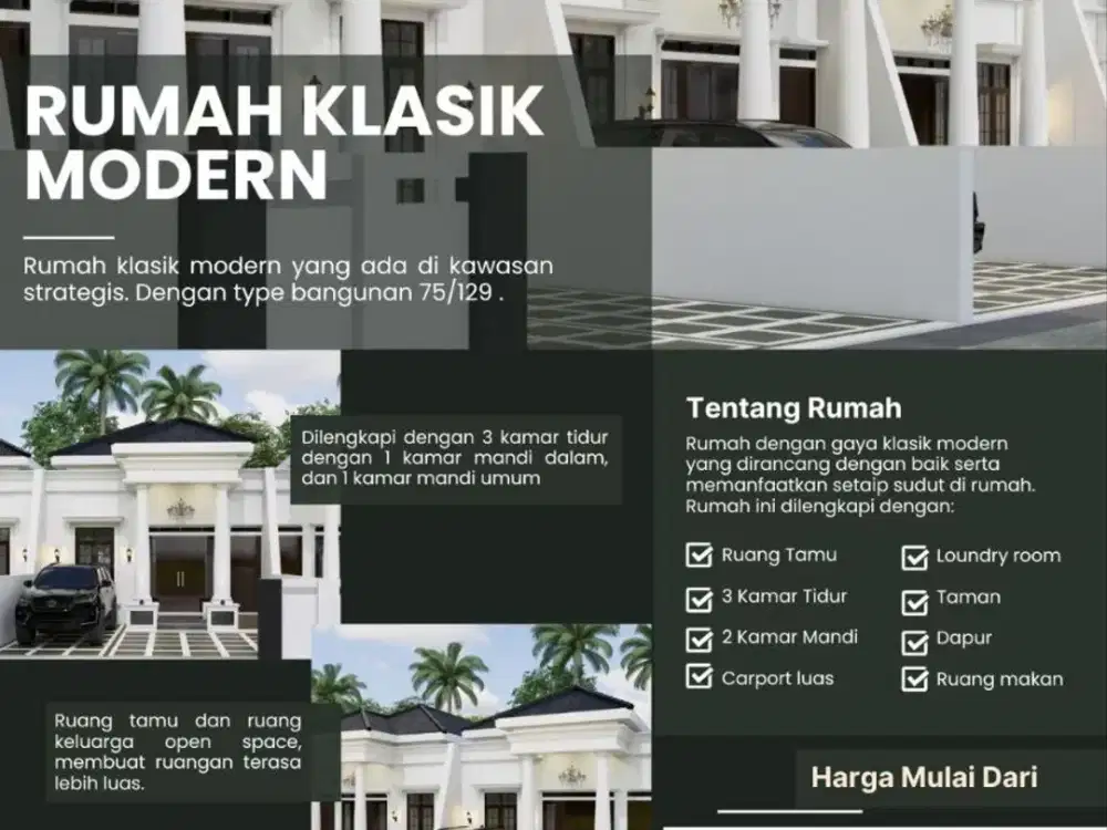 RUMAH MODERN STRATEGIS DI TANJUNG SENANG