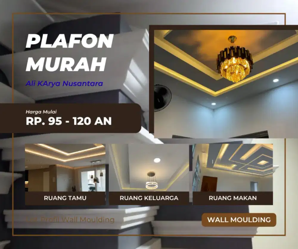 Pasang Plafon Gypsum Sukabumi