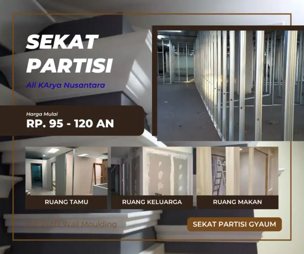 Jasa Pasang Partisi Gypsum