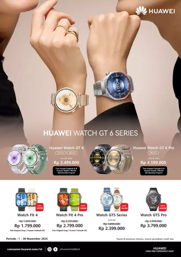 Huwawei gt 6 pro bisa cicil dengan kredivo