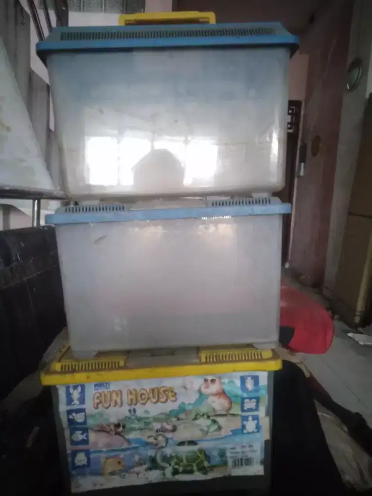 Jual 3 Aquarium Plastik Portable